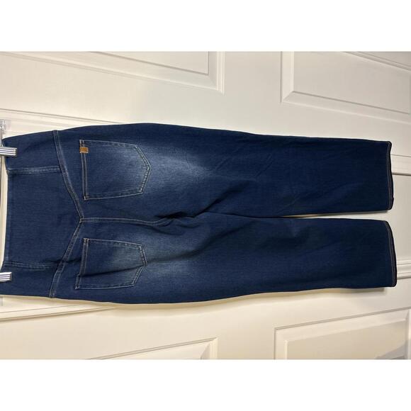 Halara High Waist Dark Blue Denim Jeans with Stretch Waistband Size S 456 - Picture 2 of 5